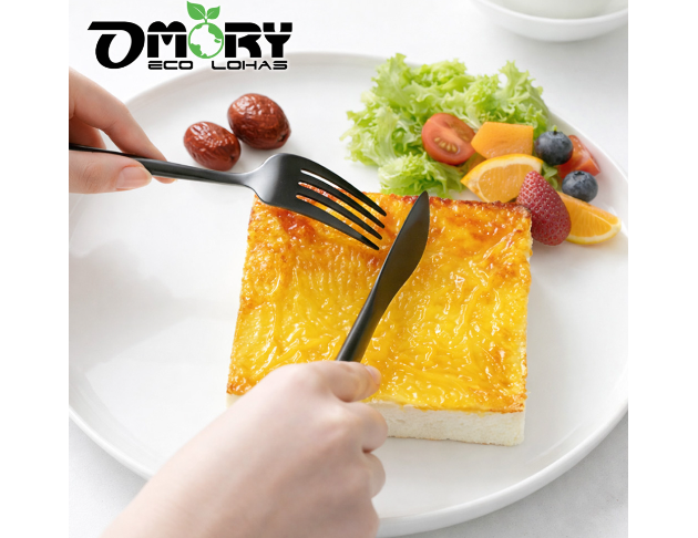 OMORY 典雅法式鍍鈦刀叉組