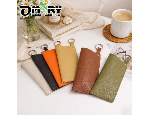 【OMORY】荔枝紋仿皮革太陽眼鏡收納保護套