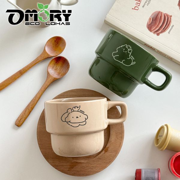 【OMORY】原創陶瓷把手馬克杯270ml