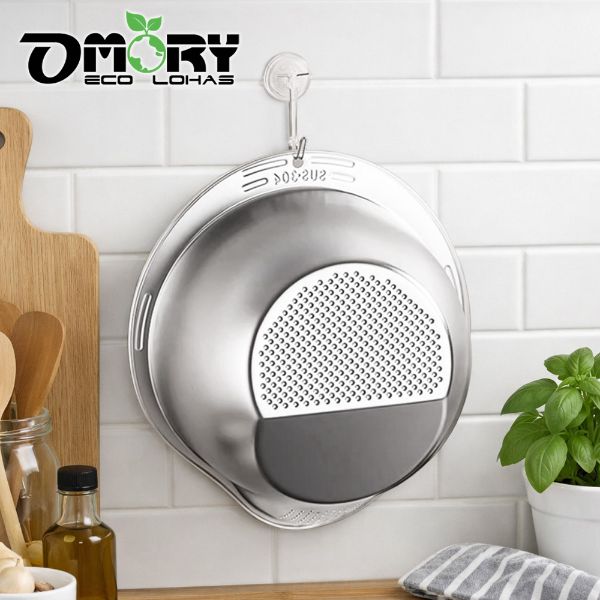 【OMORY】304不鏽鋼傾斜浸泡瀝水盆23cm