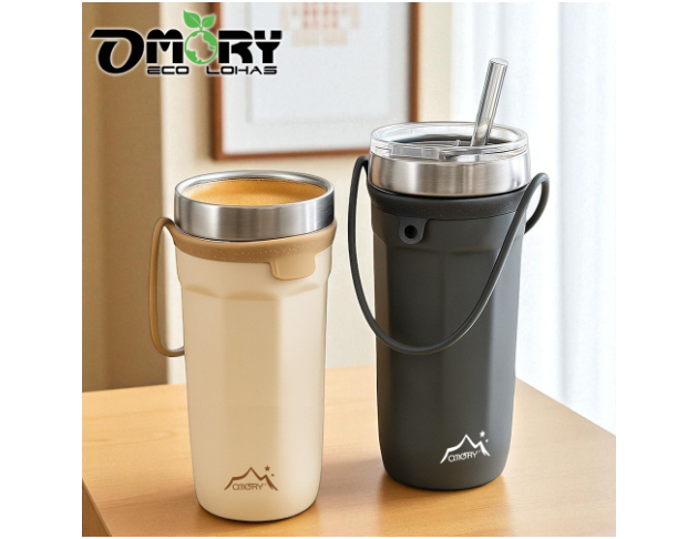 【OMORY】304八角造型保溫杯710ml(附提繩)