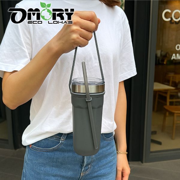 【OMORY】304八角造型保溫杯710ml(附提繩)