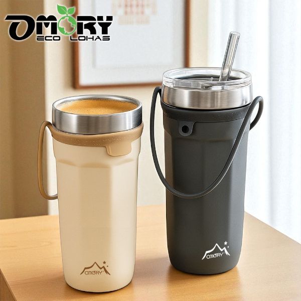 【OMORY】304八角造型保溫杯710ml(附提繩)