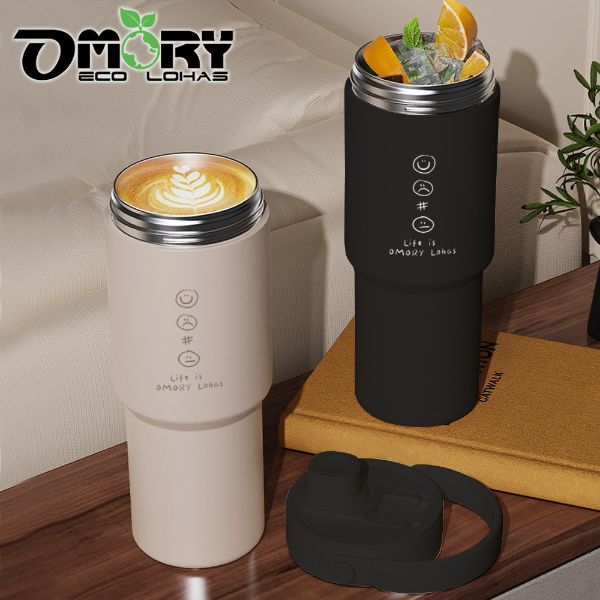【OMORY】316不鏽鋼可提吸管杯735ml(附茶隔)