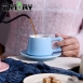 【OMORY】滿天星咖啡杯盤組400ml(任選)